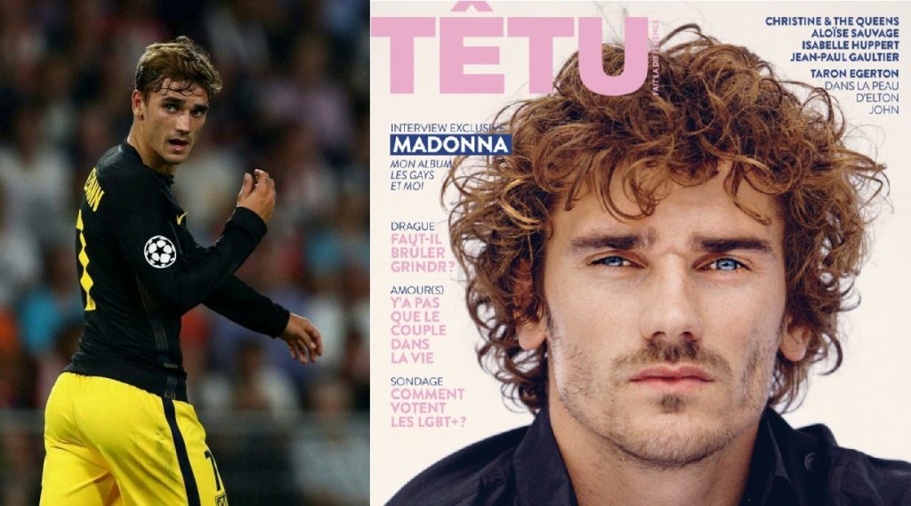 Antoine Griezmann sulla copertina di Têtu a sostegno del coming out dei calciatori