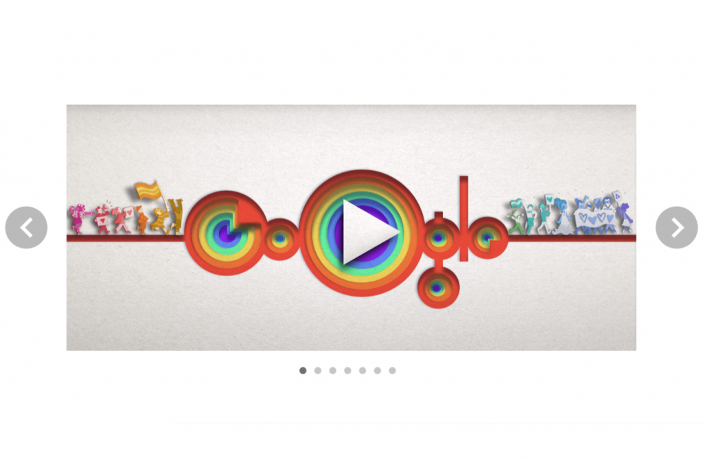 Il Google Doodle diventa Rainbow per il Pride Month