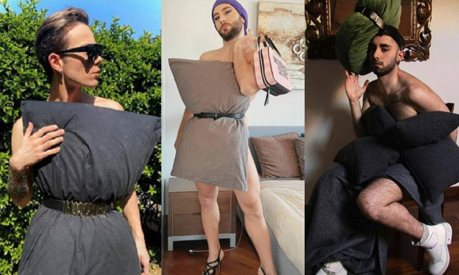 Perché i ragazzi queer italiani stanno indossando un cuscino su Instagram?