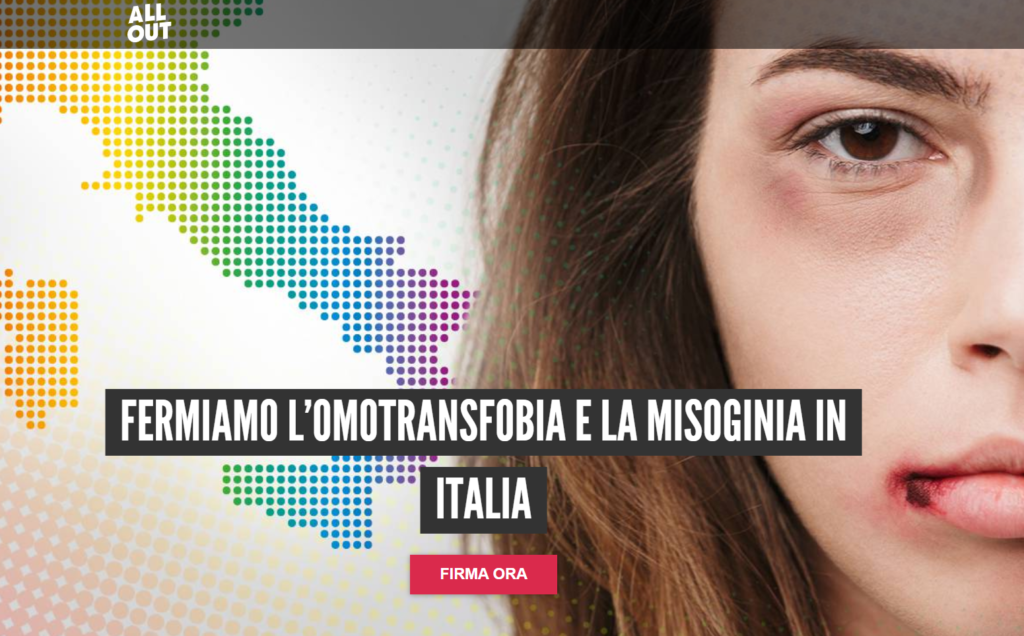 #DallaParteDeiDiritti, firma la petizione per una legge contro l’omotransfobia e la misoginia